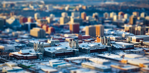 Grant MacEwan University Tilt-Shift Grant MacEwan University "Tilt-Shifted" Photo (Edmonton, Alberta)